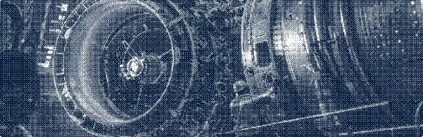 Space ship machinery banner